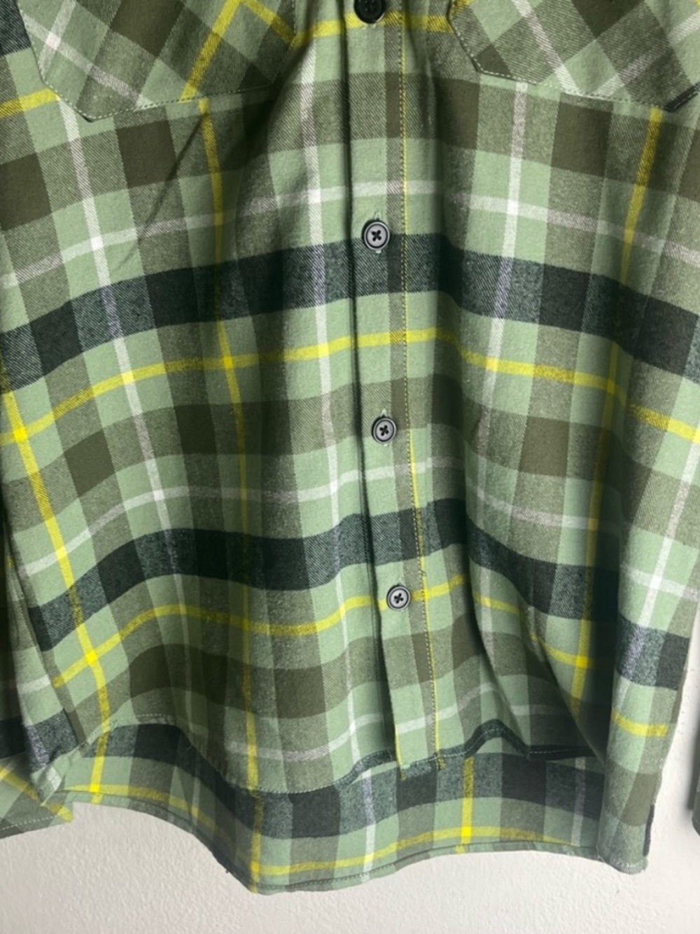 AIRWALK Long Sleeve Plaid Hooded Button-Down Shirt - Picture 13 of 13